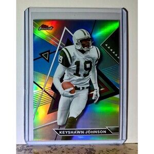 Keyshawn Johnson 2023 Topps Finest Refractor NFL 220 Football Card New York Jets